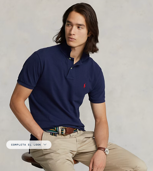 El icónico polo de malla corte ajustado / Polo cuello camisero corte ajustado Ralph Lauren 2