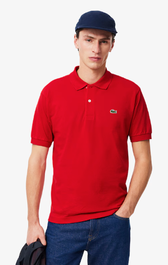 Polo de piqué modelo exclusivo de corte clásico Lacoste 27. Polo piqué cuello camisero Lacoste 27