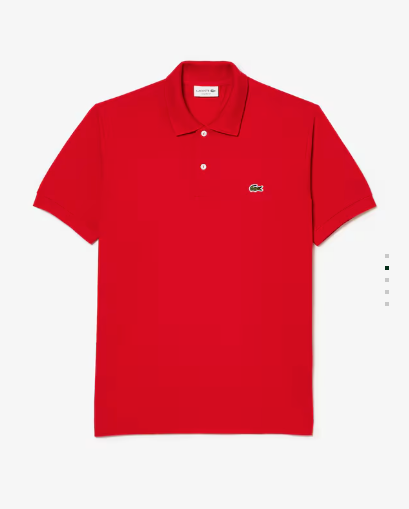 Polo de piqué modelo exclusivo de corte clásico Lacoste 27. Polo piqué cuello camisero Lacoste 27