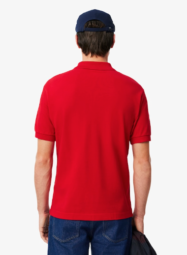 Polo de piqué modelo exclusivo de corte clásico Lacoste 27. Polo piqué cuello camisero Lacoste 27